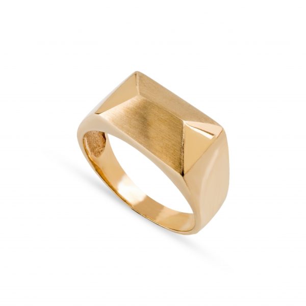 Anel ouro amarelo