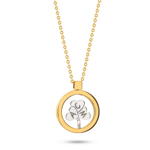 Colar ouro bicolor