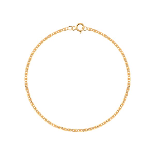 Pulseira de malha ouro amarelo
