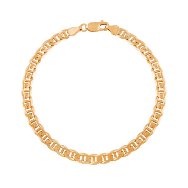Pulseira de malha ouro amarelo