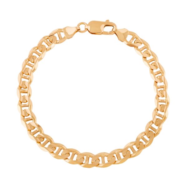Pulseira de malha ouro amarelo