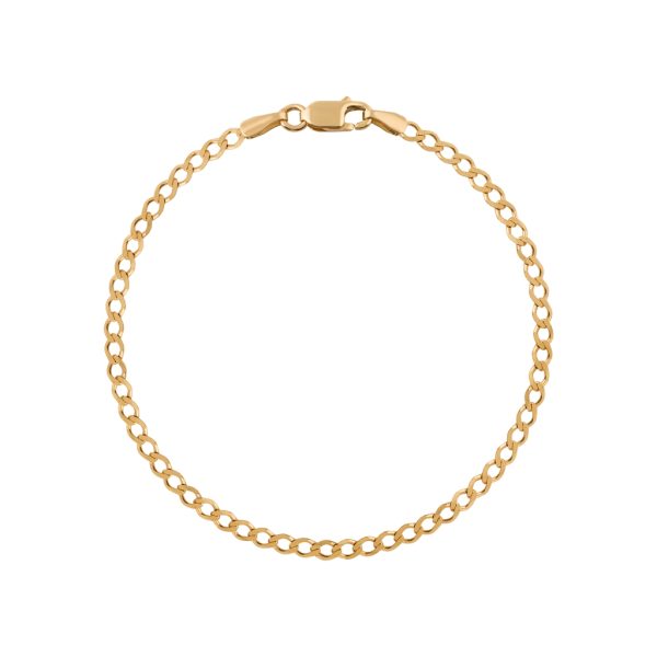 Pulseira de malha ouro amarelo